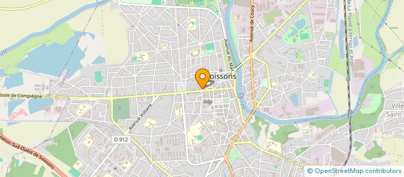 localisation de l'entreprise LE GARAGE à SOISSONS