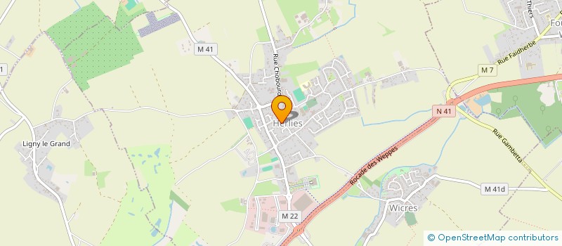 localisation de l'entreprise LE GARAGE A BIERES à HERLIES