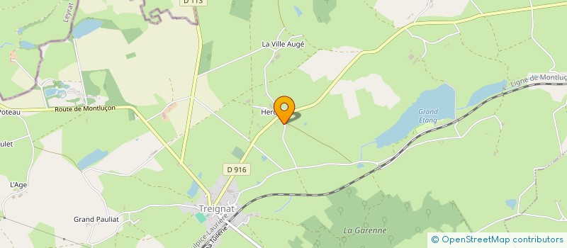 localisation de l'entreprise LE GARAGE A TASSES  TREIGNAT