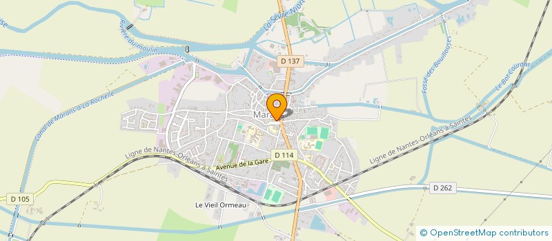 localisation de l'entreprise LE GARAGE ASSOCIATIF LA CAALE  MARANS