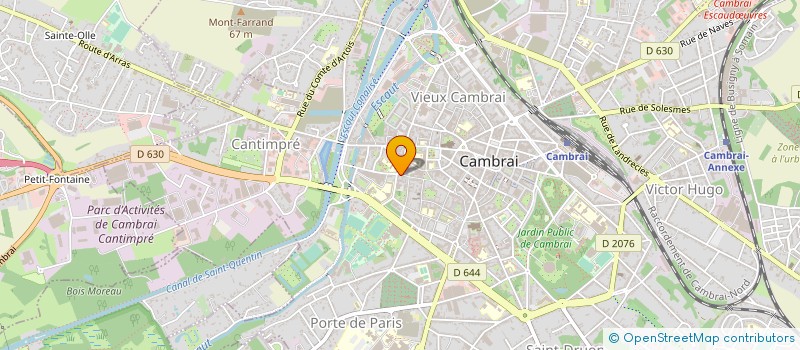 localisation de l'entreprise LE GARAGE CAFE à CAMBRAI