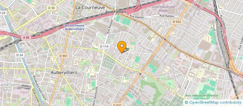 localisation de l'entreprise LE GARAGE D'AUBER à AUBERVILLIERS