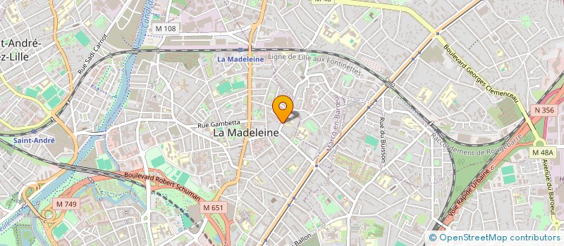 localisation de l'entreprise LE GARAGE DE BERTRAND à LA MADELEINE
