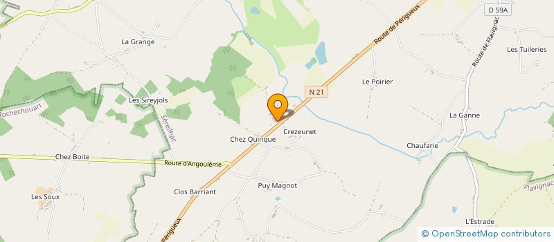 localisation de l'entreprise LE GARAGE DE PAPA à SEREILHAC
