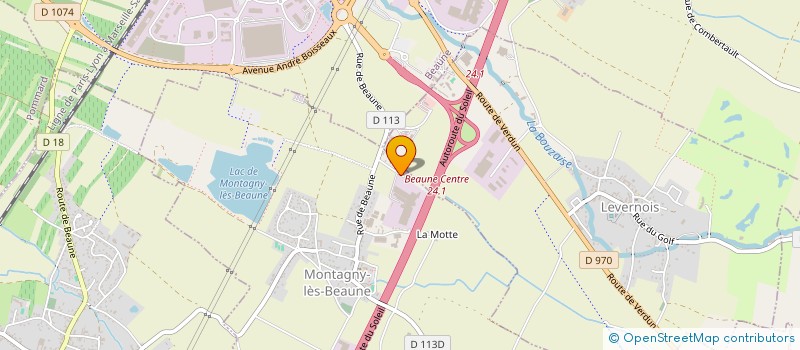 localisation de l'entreprise LE GARAGE DE VALERY  MONTAGNY-LES-BEAUNE