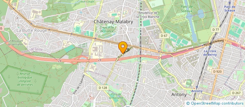 localisation de l'entreprise LE GARAGE DES 3 COMMUNES à CHATENAY-MALABRY