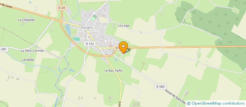 localisation de l'entreprise LE GARAGE DES FORGES à VAIGES