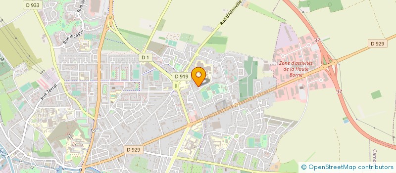 localisation de l'entreprise LE GARAGE DU COEUR à AMIENS