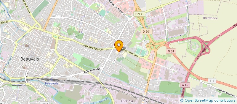 localisation de l'entreprise LE GARAGE DU FAUBOURG  BEAUVAIS