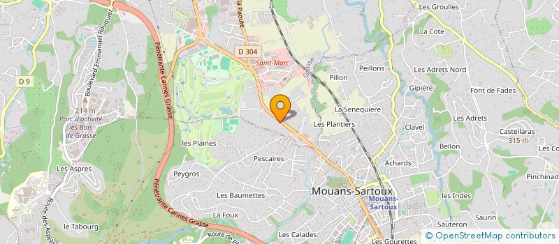 localisation de l'entreprise LE GARAGE DU PARK  GRASSE