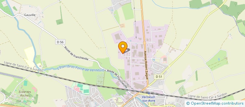 localisation de l'entreprise LE GARAGE DU PETIT MESNIL  VERNEUIL D'AVRE ET D'ITON