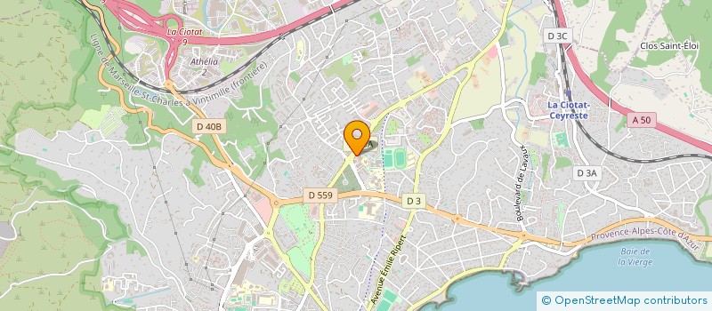 localisation de l'entreprise LE GARAGE DU SOLEIL à LA CIOTAT