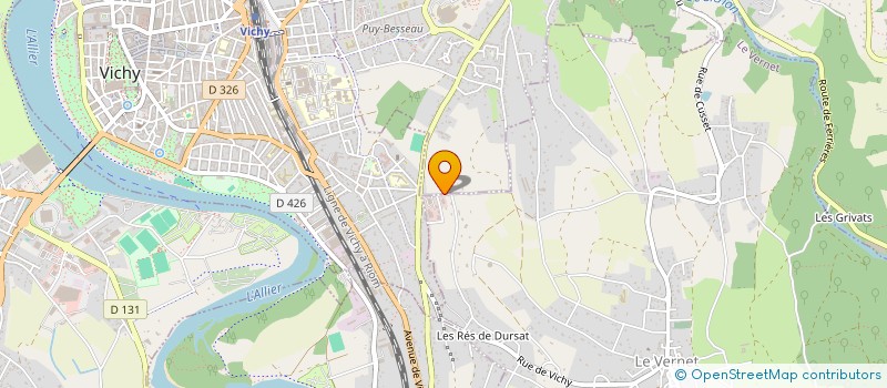 localisation de l'entreprise LE GARAGE DU VERNET à LE VERNET