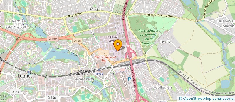 localisation de l'entreprise LE GARAGE OF COURSE  BUSSY-SAINT-MARTIN