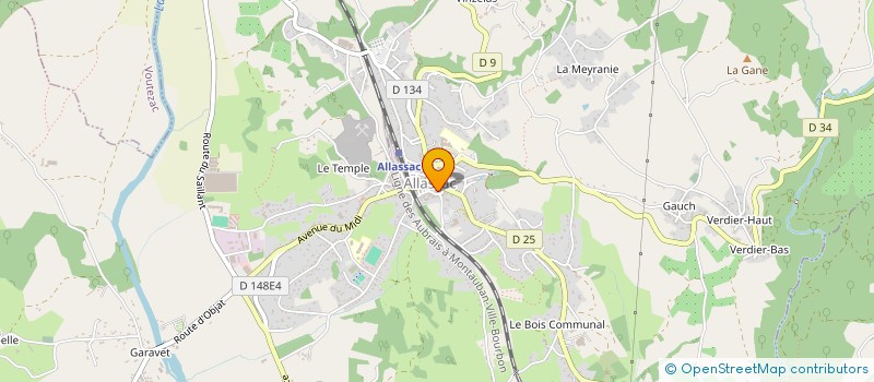 localisation de l'entreprise LE GARAVET  ALLASSAC