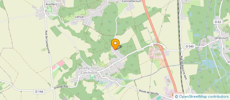 localisation de l'entreprise LE GARAY  NEUILLY-SOUS-CLERMONT