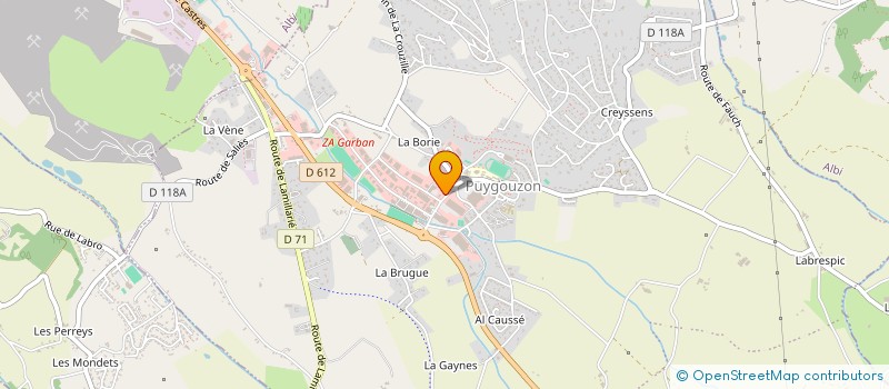 localisation de l'entreprise LE GARBAN  PUYGOUZON