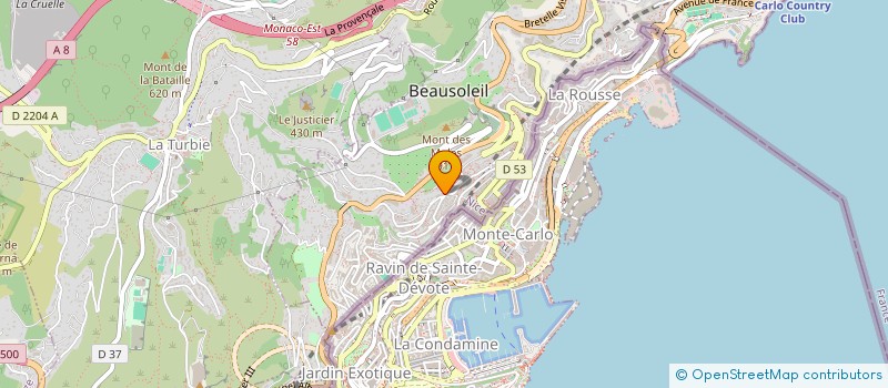 localisation de l'entreprise LE GARCON ARRIVE à BEAUSOLEIL