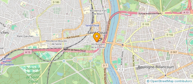 localisation de l'entreprise LE GARDE MANGER à SAINT-CLOUD