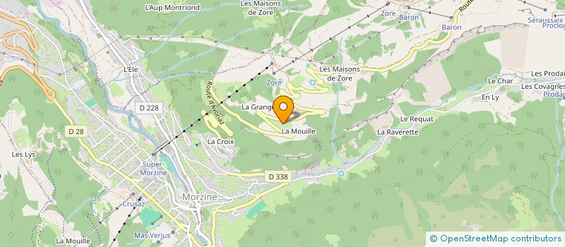 localisation de l'entreprise LE GARDE MANGER  MORZINE