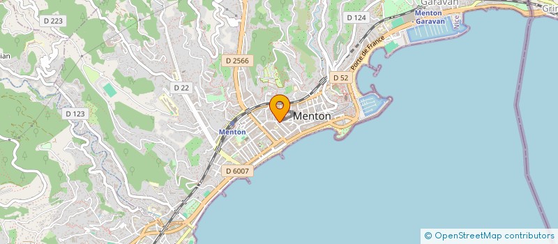 localisation de l'entreprise LE GARDEN à MENTON