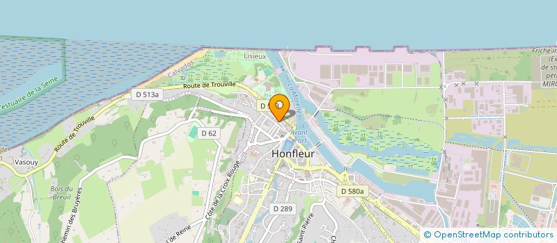 localisation de l'entreprise LE GARDEN à HONFLEUR