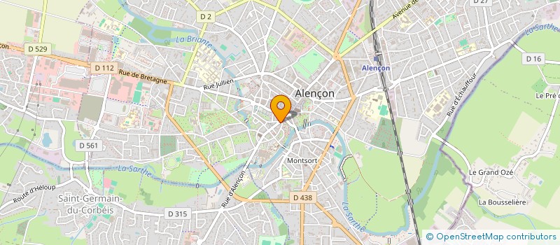 localisation de l'entreprise LE GARDEN à ALENCON