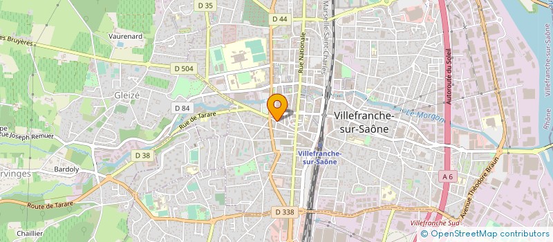 localisation de l'entreprise LE GARDEN UP à VILLEFRANCHE-SUR-SAONE