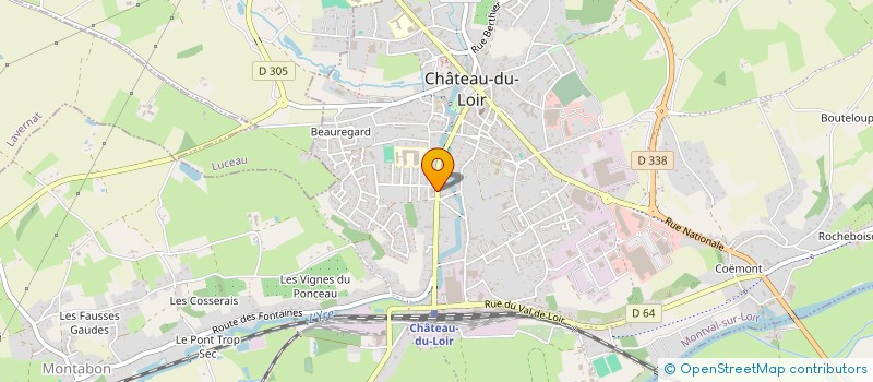 localisation de l'entreprise LE GARDENIA  MONTVAL-SUR-LOIR