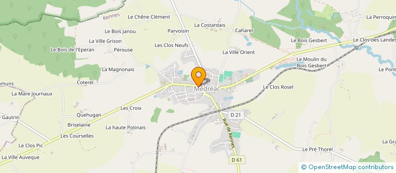 localisation de l'entreprise LE GARDENIA  MEDREAC