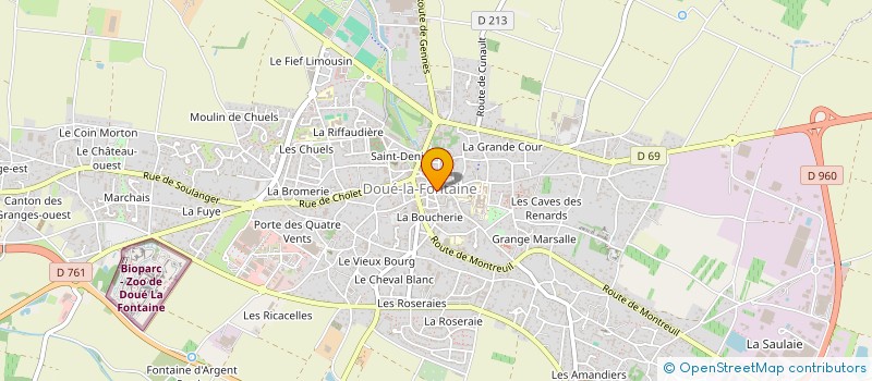 localisation de l'entreprise LE GARDON  DOUE-EN-ANJOU