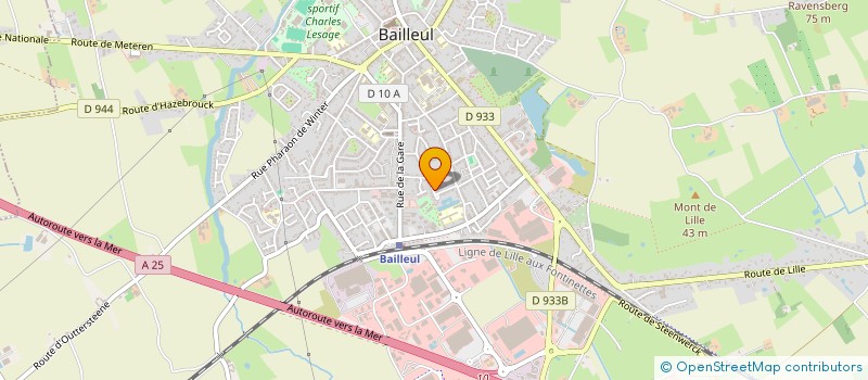 localisation de l'entreprise LE GARDON BAILLEULOIS à BAILLEUL