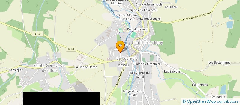 localisation de l'entreprise LE GARDON CHATILLONNAIS-ASS PECHE PISCI à CHATILLON-COLIGNY