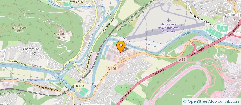 localisation de l'entreprise LE GARGANTUA  VOUJEAUCOURT