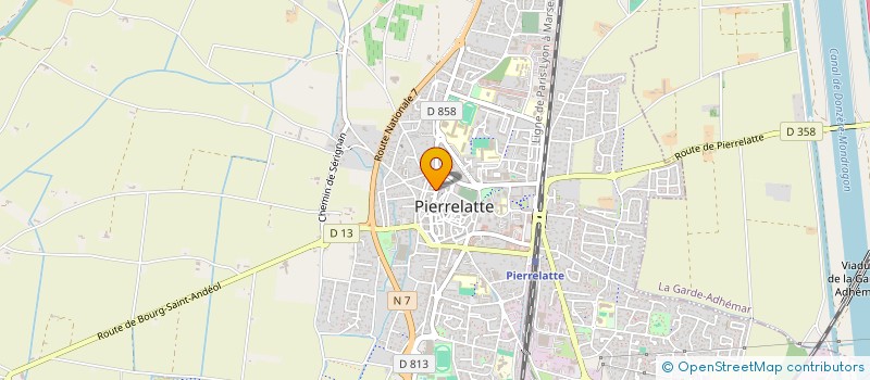 localisation de l'entreprise LE GARGANTUA AIDE LES PIERRELATTINS à PIERRELATTE