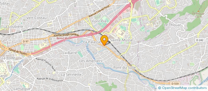 localisation de l'entreprise LE GARGANTUA BARBECUE  TOULON