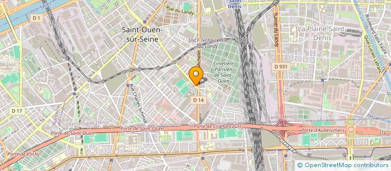localisation de l'entreprise LE GARGOTIER à SAINT-OUEN-SUR-SEINE