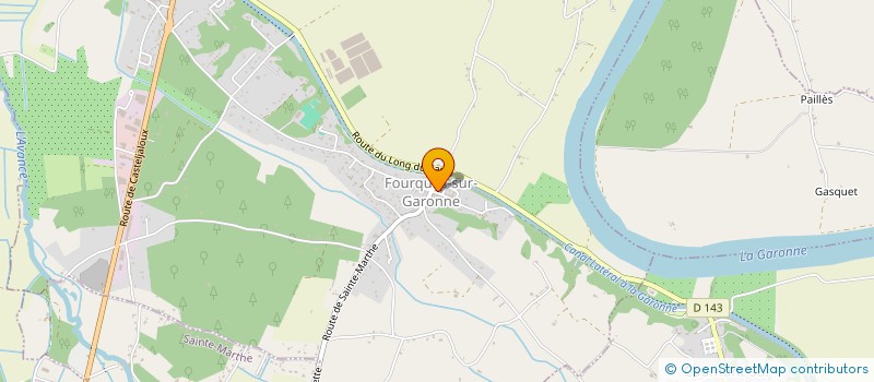 localisation de l'entreprise LE GARONNE à MARMANDE