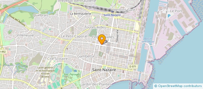 localisation de l'entreprise LE GARREC  SAINT-NAZAIRE