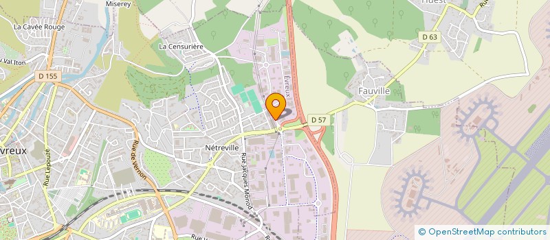 localisation de l'entreprise LE GARRISON à EVREUX