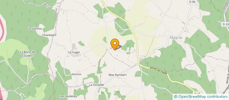 localisation de l'entreprise LE GARRIT  MAYRAC