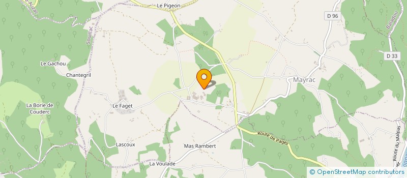 localisation de l'entreprise LE GARRIT  MAYRAC