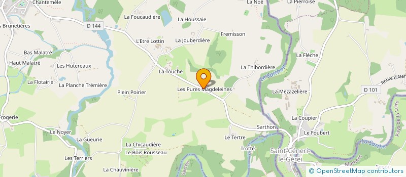 localisation de l'entreprise LE GASSEAU  SAINT-PIERRE-DES-NIDS