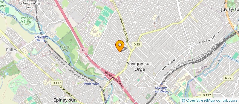 localisation de l'entreprise LE GASTELIER à SAVIGNY-SUR-ORGE