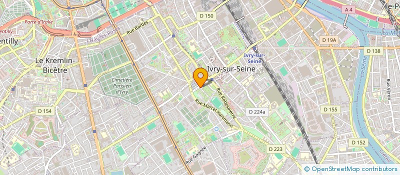 localisation de l'entreprise LE GASTON COIFFEUR BARBER  IVRY-SUR-SEINE