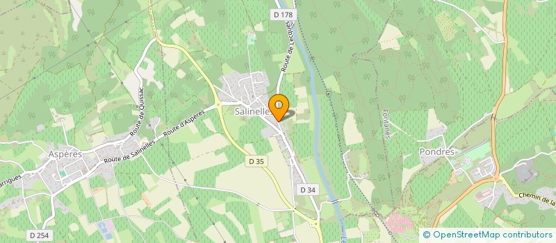 localisation de l'entreprise LE GAULOIS  FONTANES