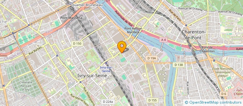 localisation de l'entreprise LE GAVROCHE à IVRY-SUR-SEINE