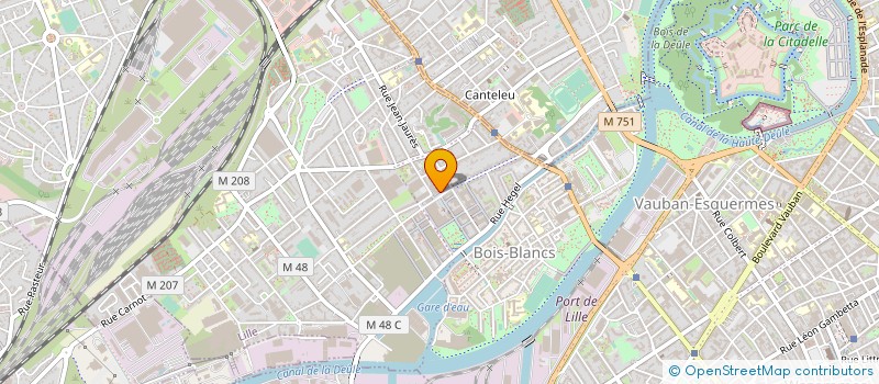 localisation de l'entreprise LE GEAI BLEU à LILLE