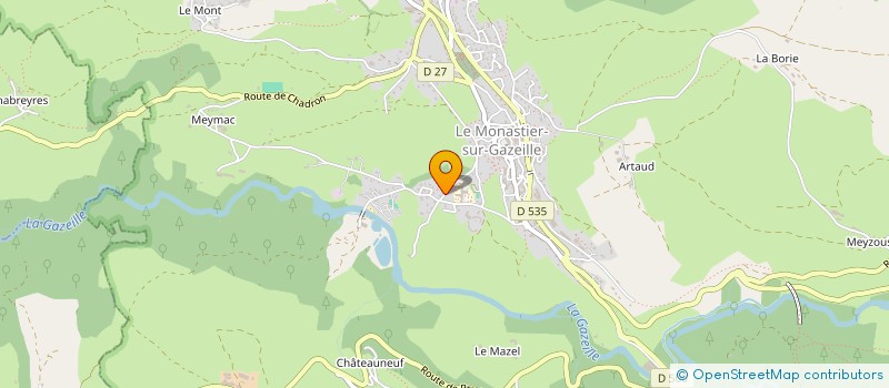 localisation de l'entreprise LE GEAI DES BOIS à LE MONASTIER-SUR-GAZEILLE
