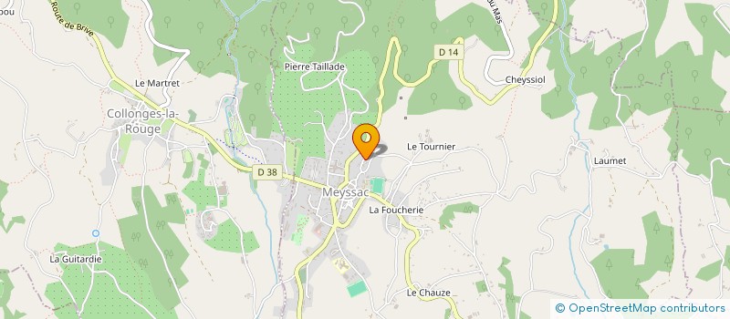 localisation de l'entreprise LE GEAI DES CHENES  MEYSSAC